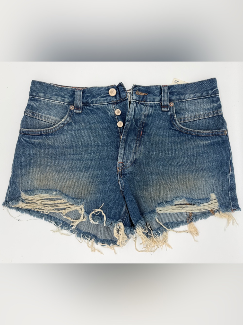 We the free people now or never denim short